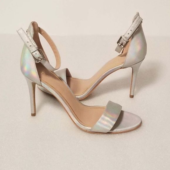 Enzo Angiolini Shoes - Enzo Angiolini Heels Womens 8.5 Silver Iridescent Heels Party Formal Eamanna